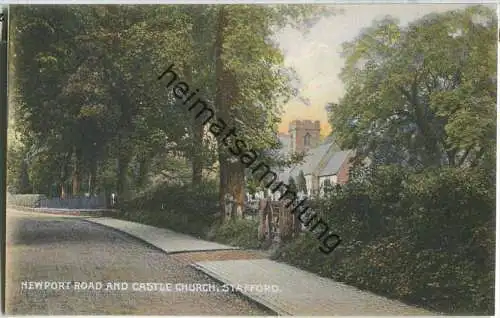 Stafford - Newport Road ans Castle Church - Verlag R. W. Dawson Stafford