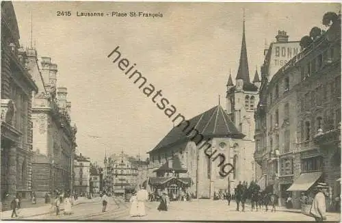 Lausanne - Place St.-Francois - Edition Louis Burgy Lausanne