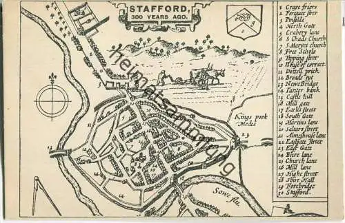 Stafford - 300 years ago - Verlag K. W. Dawson Stafford