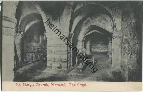 Warwick - St. Mary's Church - The Crypt - Verlag F. Redfern Poole's Cavern