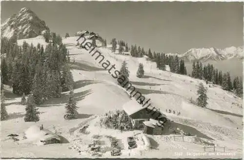 Skigebiet am Kreuzeck - Foto-AK - Verlag Photohaus Beckert OHG Garmisch-Partenkirchen