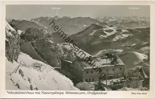 Wendelsteinhaus mit Kaisergebirge - Hohentauern - Foto-AK - Verlag Max Weiss Flintsbach