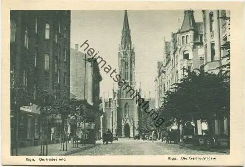 Riga - Gertrudes iela - Die Gertrudstrasse 40er Jahre