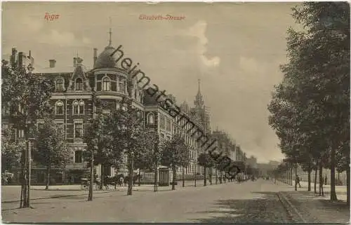 Riga - Elisabeth-Strasse ca. 1910