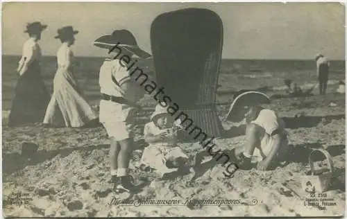 Preussen - Die drei Söhne unseres Kronprinzenpaares - Verlag Photochemie Berlin - Phot. G. Berger Potsdam 1910