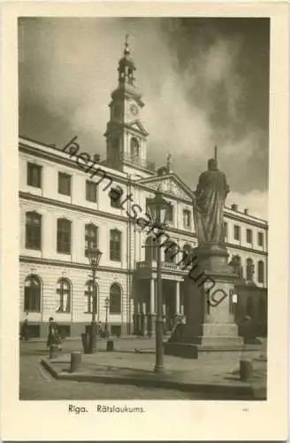 Riga - Ratslaukums - Foto-AK 30er Jahre