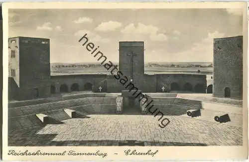 Hohenstein - Olsztynek - Reichsehrenmal Tannenberg - Ehrenhof - Foto-Ansichtskarte - Verlag E. Grüneberger Hohenstein