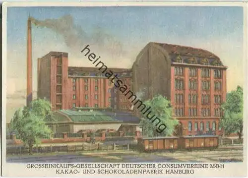 Hamburg - Grosseinkaufs-Gesellschaft Deutscher Konsumvereine M.B.H - Kakao- und Schokoladenfabrik