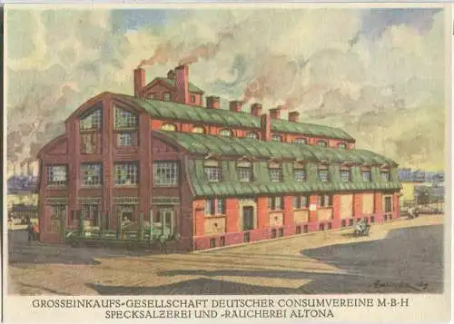 Hamburg-Altona - Grosseinkaufs-Gesellschaft Deutscher Konsumvereine M.B.H - Specksalzerei und Raucherei