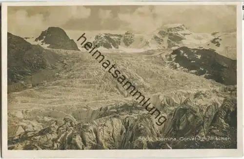 Bernina - Corvatschgletscher - Foto-Ansichtskarte - Verlag Frei & Co St. Gallen