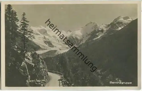 Berninagruppe - Foto-Ansichtskarte - Verlag Guggenheim & Co Zürich