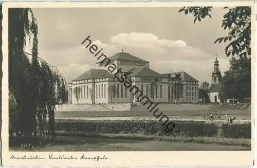 Saarbrücken - Gautheater Saarpfalz - Foto-Ansichtskarte - Verlag Emil Hartmann Mannheim