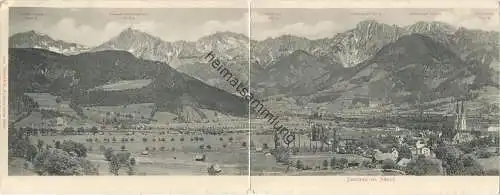 Panorama von Admont - Doppel-Ansichtskarte - Verlag Stengel & Co. Dresden und Berlin 1903