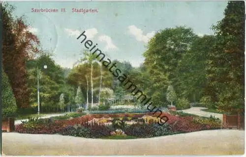 Saarbrücken - Stadtgarten - Verlag Bruno Goerz Beuerle Saarbrücken