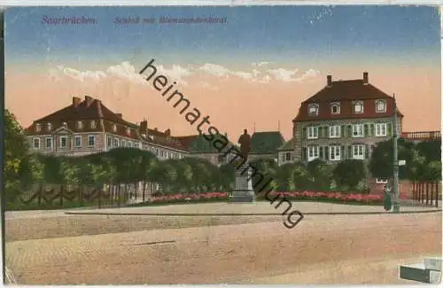 Saarbrücken - Schloß - Bismarckdenkmal - Feldpost - Verlag Rithausen Saarbrücken