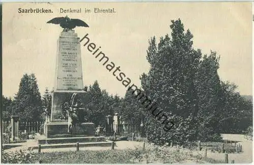 Saarbrücken - Denkmal im Ehrental