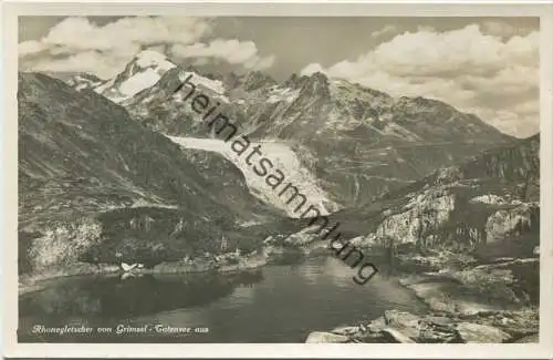 Rhonegletscher von Grimsel - Totensee aus - Foto-AK 30er Jahre - Wehrliverlag Kilchberg