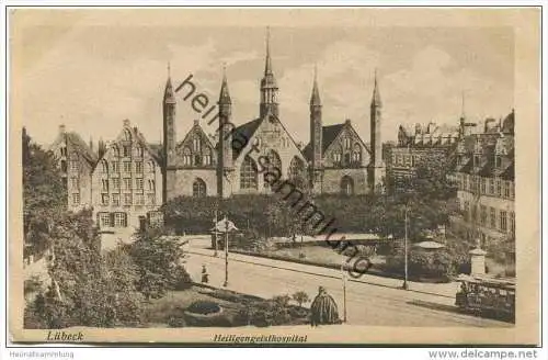Lübeck - Heiligengeisthospital - Feldpost - Stempel 3. Garde-Minenwerfer-Komp.