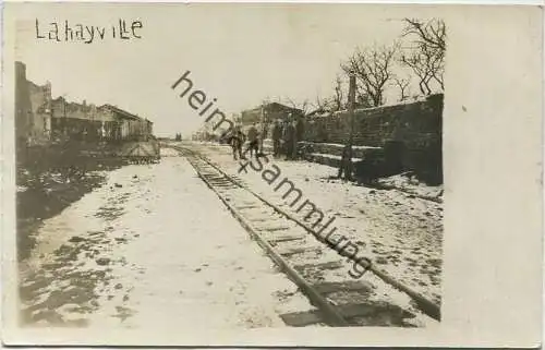 Lahayville - Rückseite beschrieben 1917