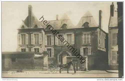 Péronne - Offiziershaus - rue S. Nicolas - Foto-AK ca. 1915