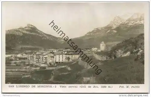 Sant Llorenç de Morunys - San Lorenzo de Morunys - Vista parcial - Foto-AK 40er Jahre