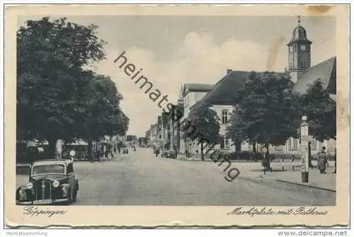 Göppingen - Marktplatz mit Rathaus - Feldpost