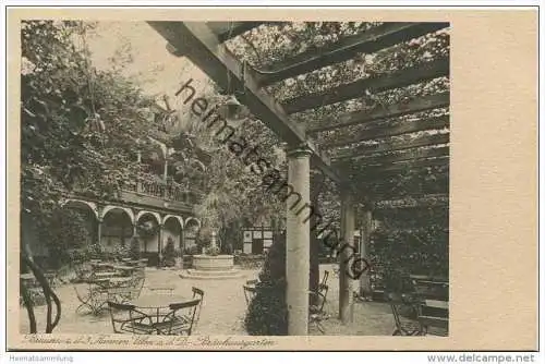 Ulm a. d. Donau - Brauerei zu den 3 Kannen genannt "Ulmer Hofbräuhaus" - Bes. Karl Eiselen - Bräuhausgarten - ca. 1930