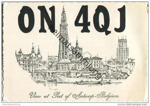 QSL - QTH - Funkkarte - ON4QJ - Belgique - Belgie - Antwerpen - Oude-God - 1960