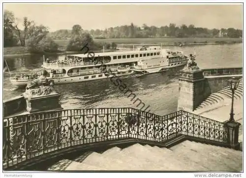 Dresden-Pillnitz - Binnenschiff MS Ernst Thälmann - Foto-AK Grossformat