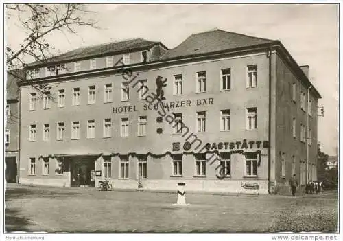 Jena - HO-Gaststätte Schwarzer Bär - Foto-AK Grossformat