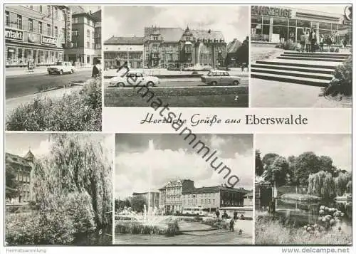 Eberswalde - Friedrich-Ebert-Strasse - Platz der Freundschaft - Foto-AK Grossformat