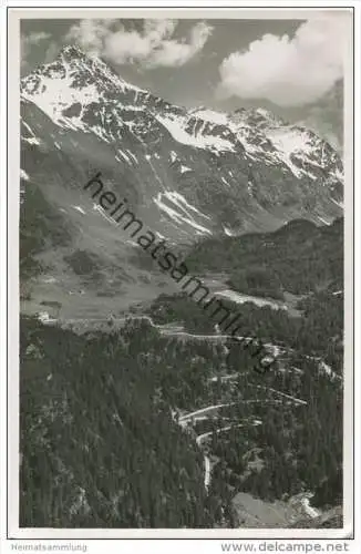 Passstrasse Maloja Kulm und Piz La Margna - Foto-AK