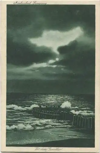 Langeoog - Vor dem Gewitter - Verlag Julius Simonsen Oldenburg