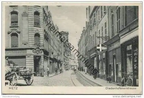 Metz - Diedenhofenerstrasse - Verlag Papierhaus Zum Dom Metz - Feldpost gel. 1943