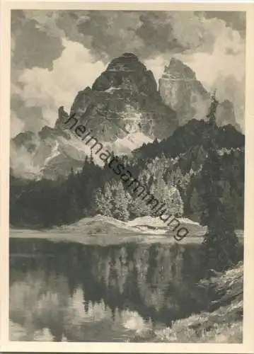 HDK437 - Misurinasee mit Drei Zinnen - Hanns Maurus - Verlag Heinrich Hoffmann München