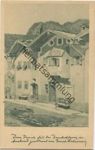 Golling - Künstlerkarte signiert Ernst Liebermann 1907 - Verlag Verein für das Deutschtum im Ausland Berlin