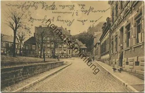 Forbach - Schlossbergstrasse - Verlag Huber & Grein Forbach i. L. - Feldpost gel. 1914