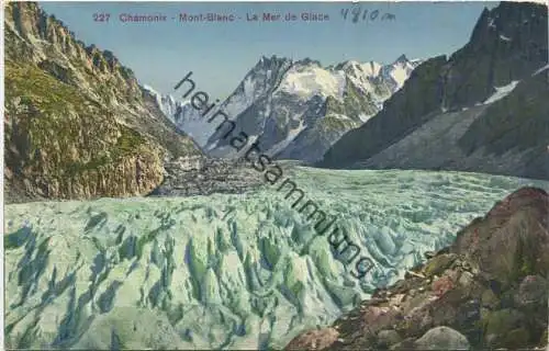 Chamonix - Mont Blanc - La Mer de Glace gel. 1925