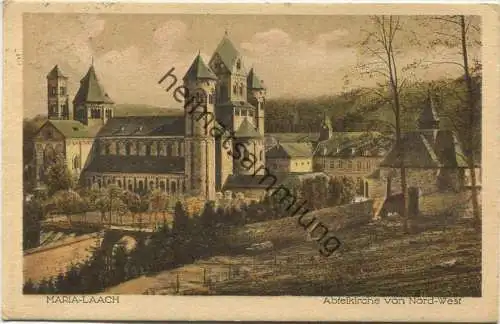 Maria Laach - Abteikirche von Nord-West - Verlag der Buch- und Kunsthandlung Maria Laach gel. 1925