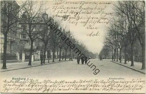 Hamburg-Alsterdorf - Klosterallee - Verlag Knackstedt & Näther Hamburg gel. 1905