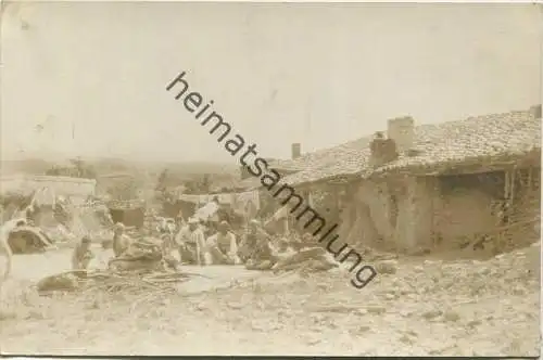 Mazedonien - Dorfidylle - Einwohner - Foto-AK ca. 1915
