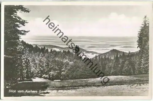 Blick vom Kurhaus Sand in die Rheinebene - Foto-Ansichtskarte - Verlag Lore Hofstätter Schwarzwaldbasar Sand