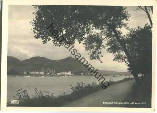 Königswinter - Drachenfels - Foto-Ansichtskarte - Verlag Jos. Kessel Köln-Mülheim