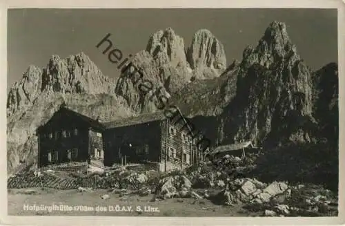 Hofpürglhütte - Foto-AK - Verlag P. Ledermann Wien 1929 gel. 1929