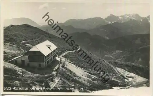 Hochobir - Rainerhaus - Steieralpen - Foto-AK 1927 - Verlag Helff Lichtbild Graz