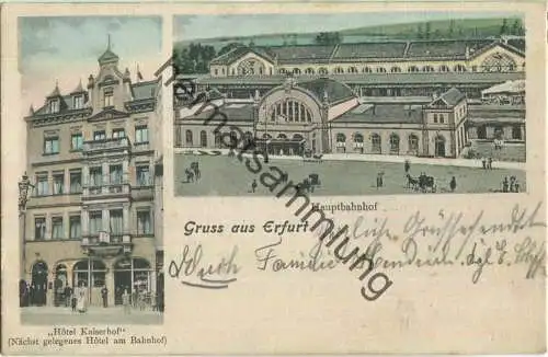 Erfurt - Hauptbahnhof - Hotel Kaiserhof