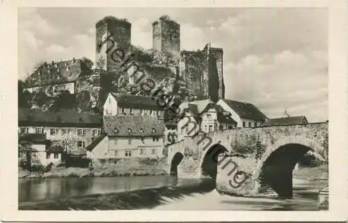 Burg Runkel im Lahntal - Foto-AK - Steiniger-Bilddrucke Verlags-GmbH Berlin