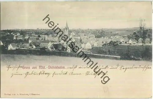 Mkt. Dietenhofen - Verlag A. Mendner Uffenheim