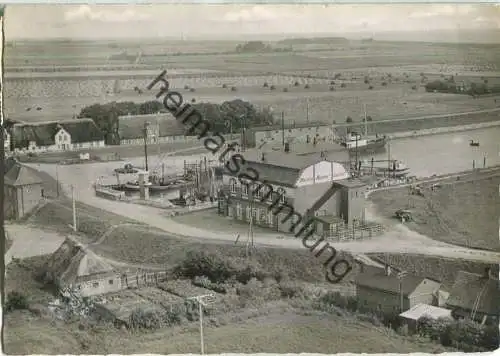 Pellworm - Martin E. Blohms Gasthof - Inhaber Hans Eickmeyer - Flugaufnahme - Foto-Ansichtskarte