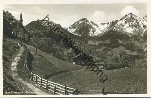 Am Streichen - Foto-AK - Achentalverlag H. Haug Unterwössen